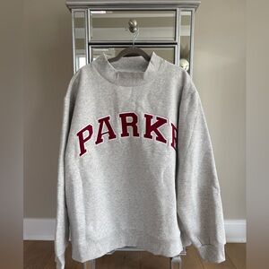 Parke 🔥 Varsity Mockneck ~Grey/Maroon